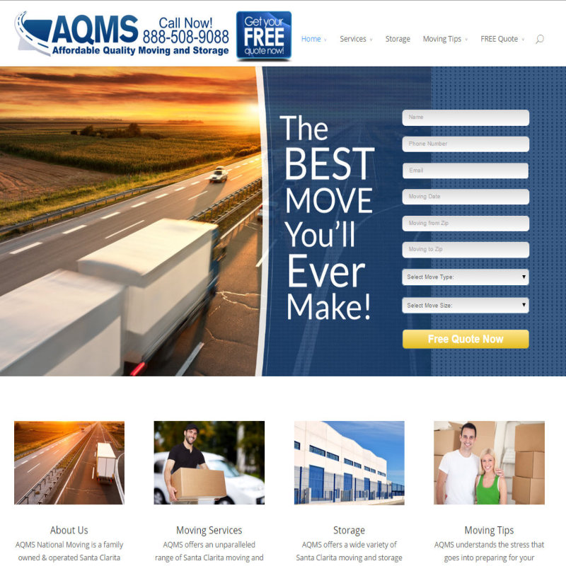 movers example for a webdesign package