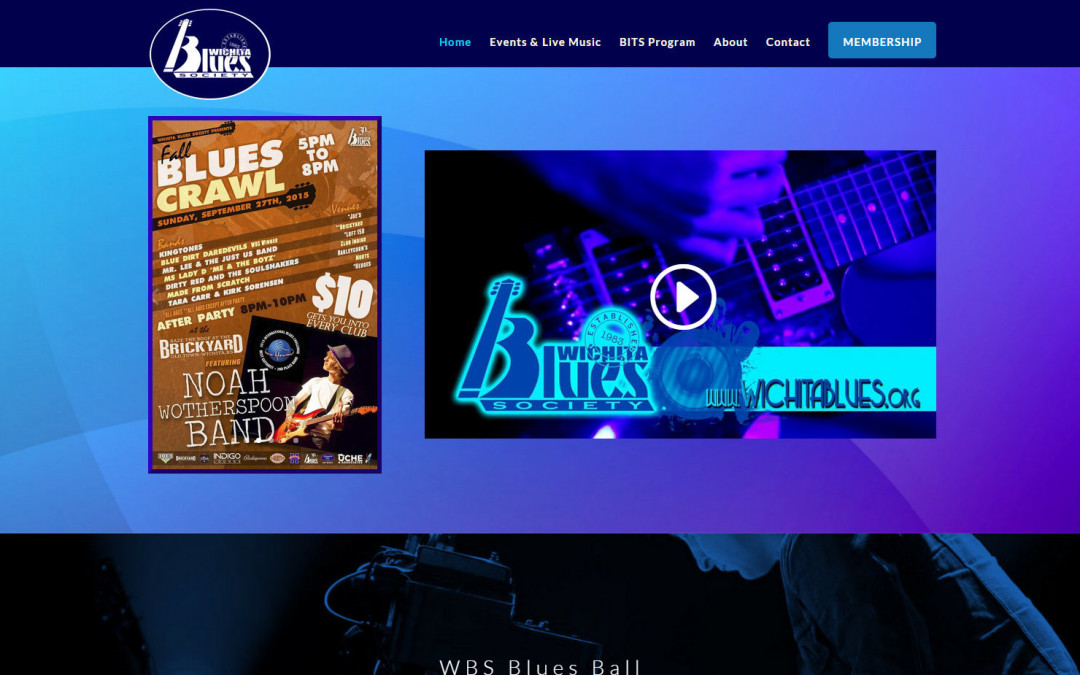 Wichita Blues Society Website Design