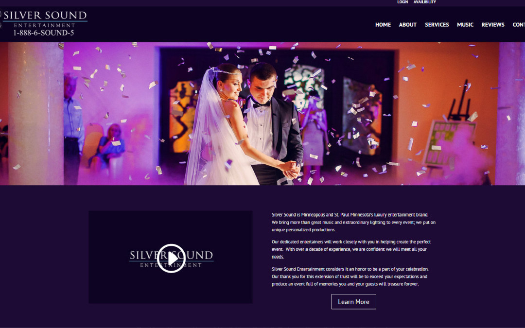 Wedding Dj Website Design